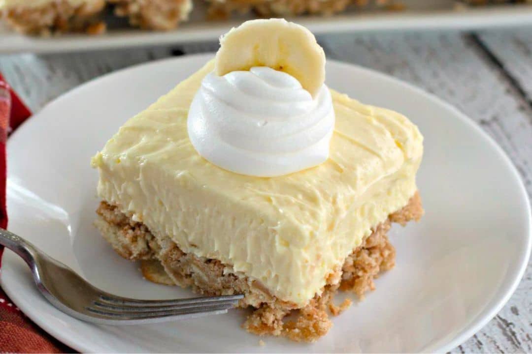 Creamy No Bake Banana Cheesecake