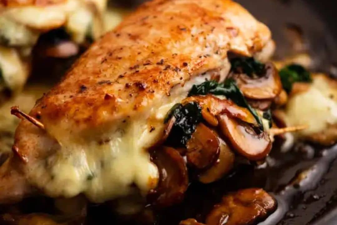 Mushroom Stuffed Chicken Breast