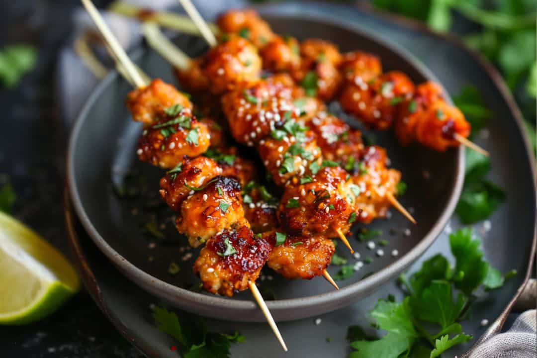 Bang Bang Chicken Skewers