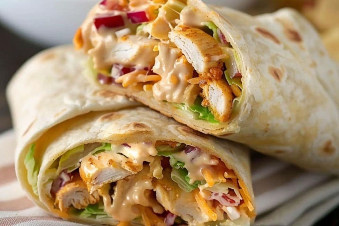 Crunchy Southwestern Chicken Wrap Recipe