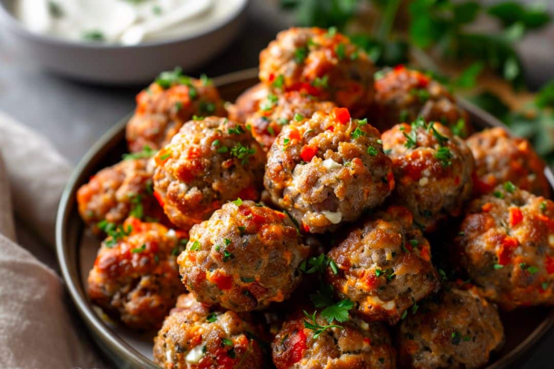 Rotel Cream Cheese Sausage Balls