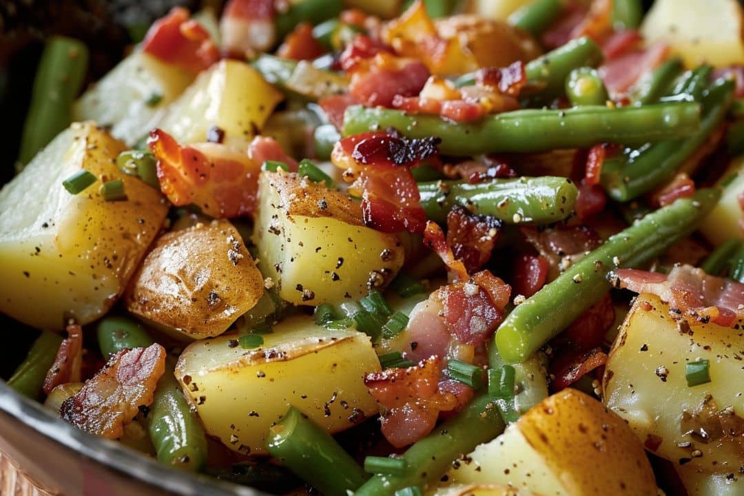 Country Ranch Green Beans ‘n Potatoes with Bacon