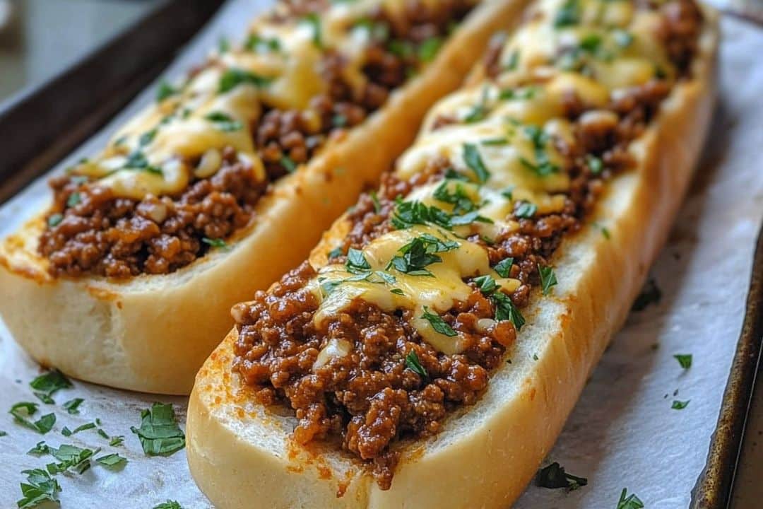 Garlic Bread Sloppy Joes