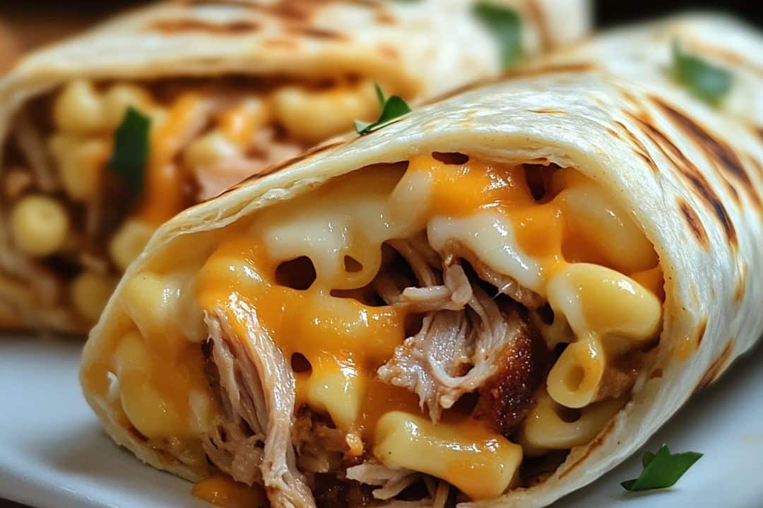 Pulled Pork Mac 'n' Cheese Stuffed Wrap