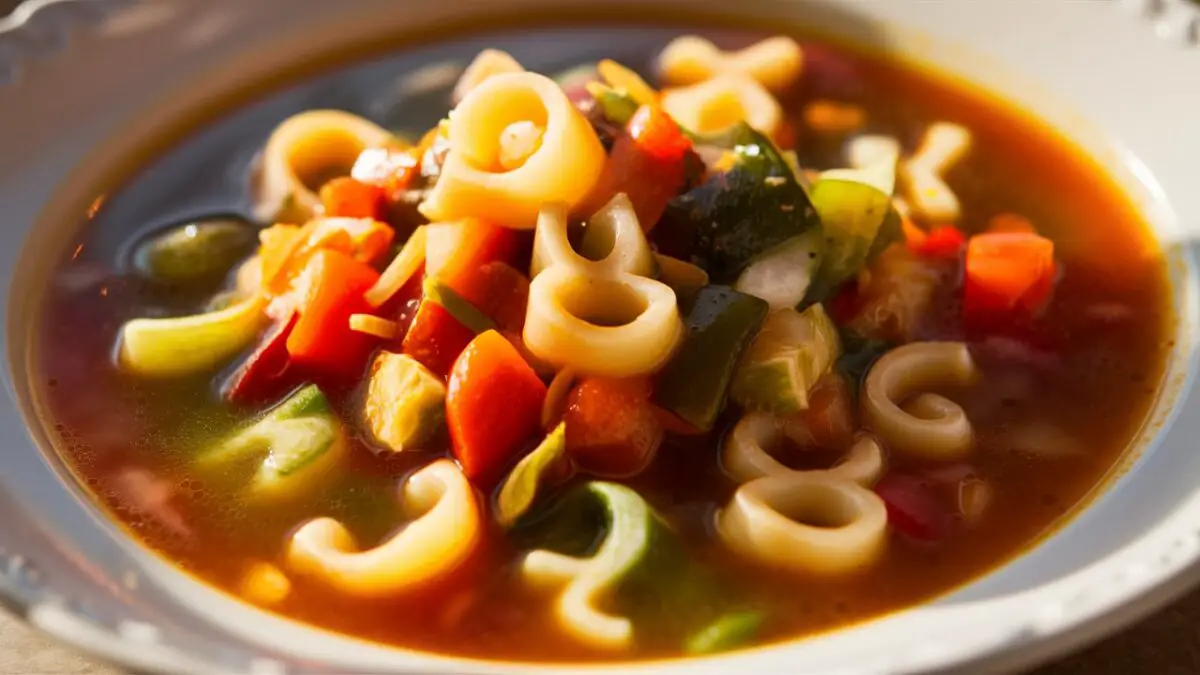 Homemade Alphabet Vegetable Soup