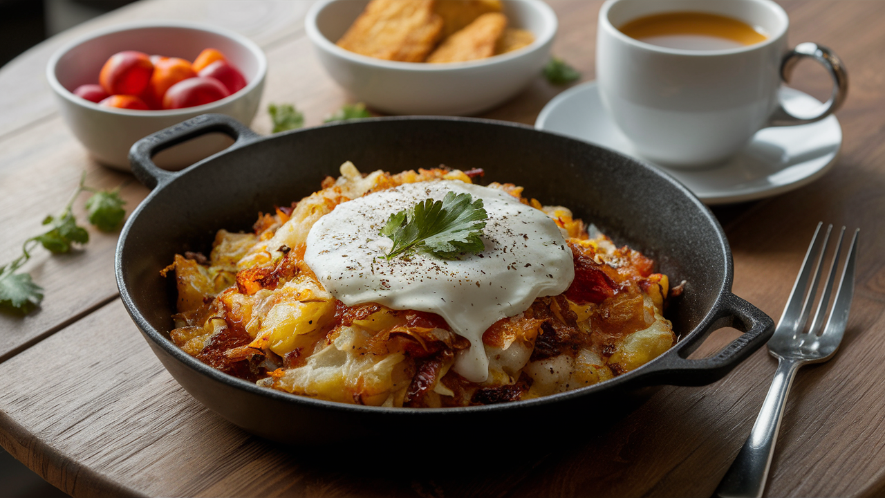 Crispy Hash Brown Breakfast Skillet