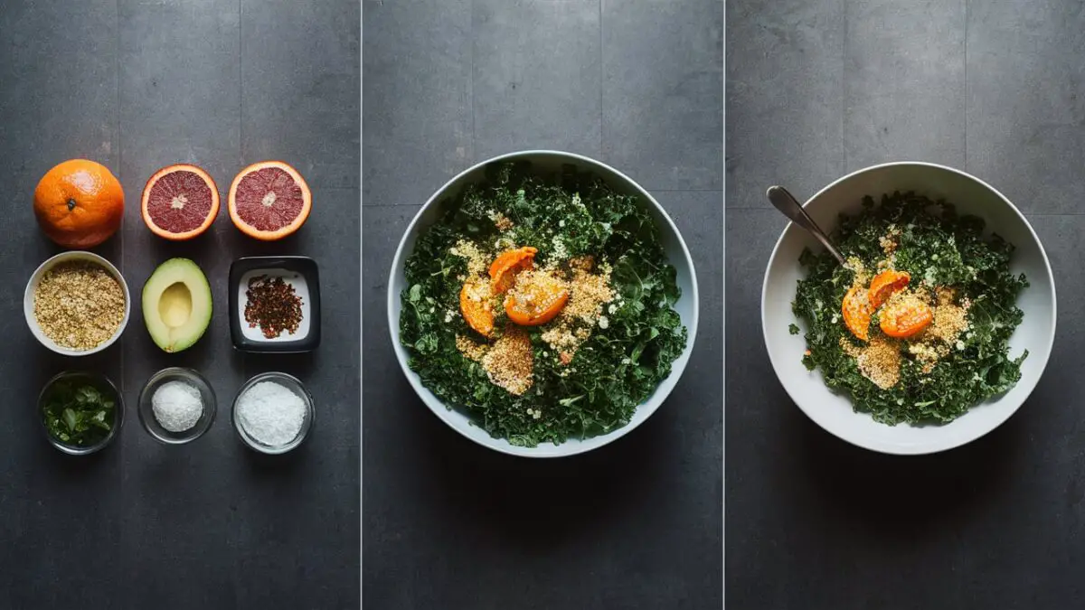 Blood Orange Avocado Quinoa & Kale Salad