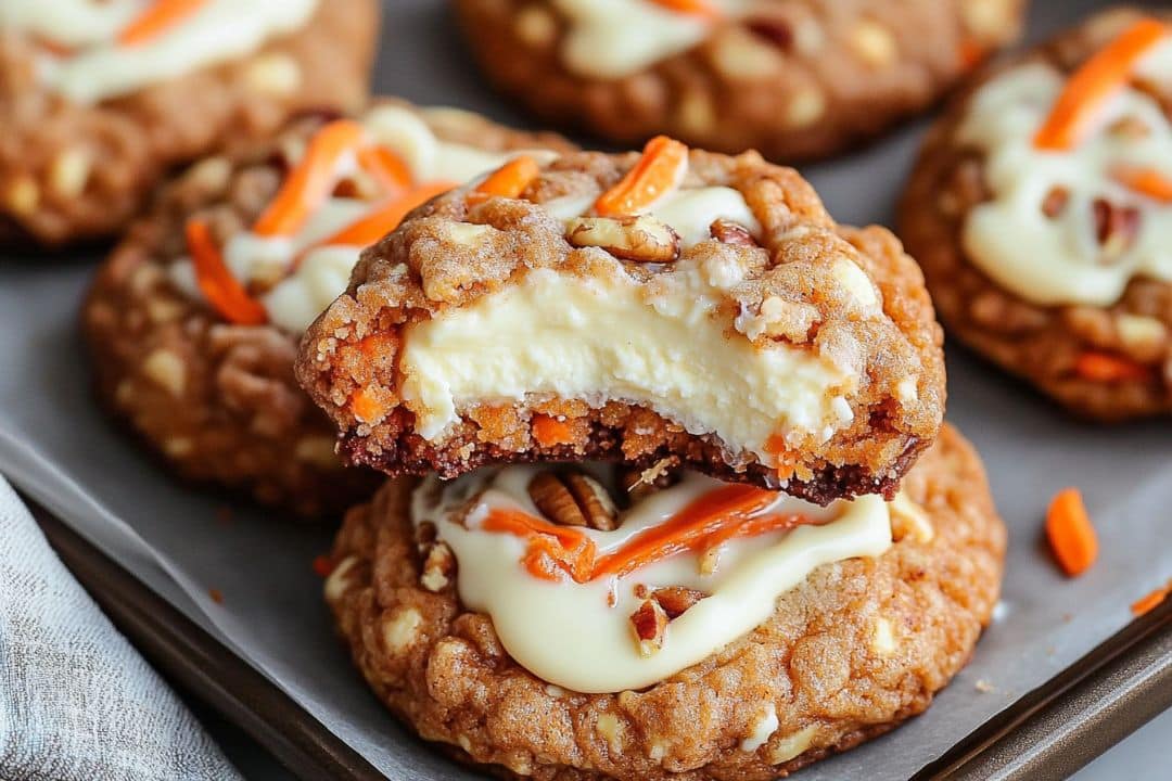 Irresistible Carrot Cake Cheesecake Cookie