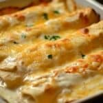 Chicken Enchiladas with Sour Cream White Sauce