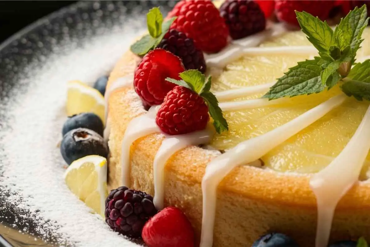 Lemon Berry Yogurt Cake