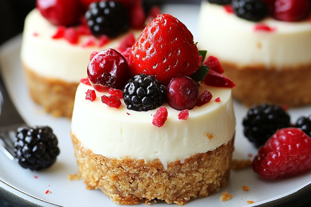 Mini No-Bake Cheesecakes