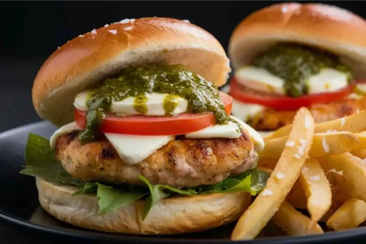 Pesto Chicken Burgers