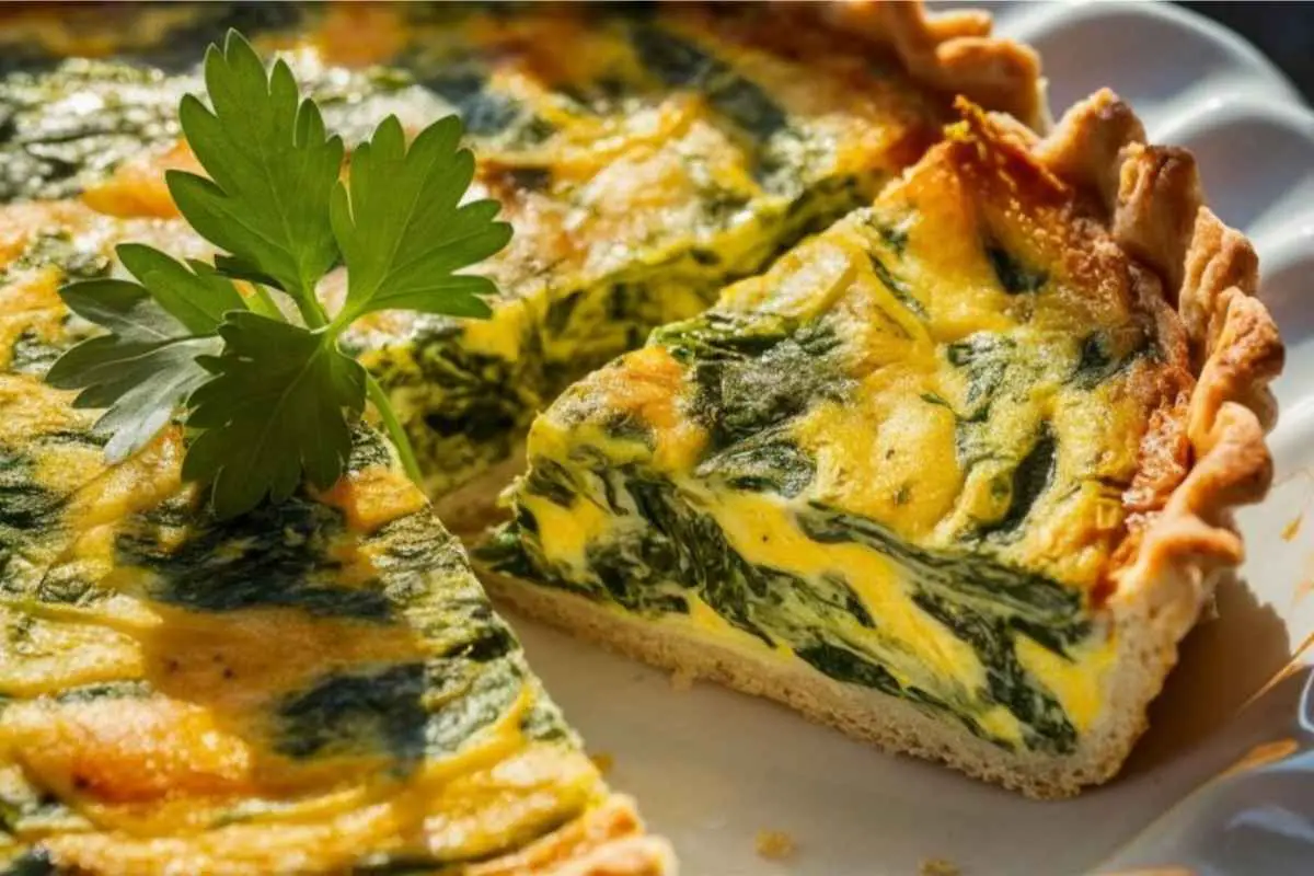 Cheesy Spinach Quiche