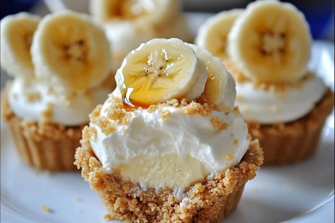 No-Bake Mini Banana Cream Pies