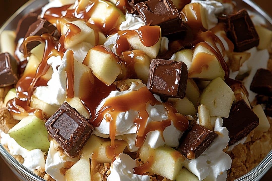 Caramel Apple Snickers Salad Recipe