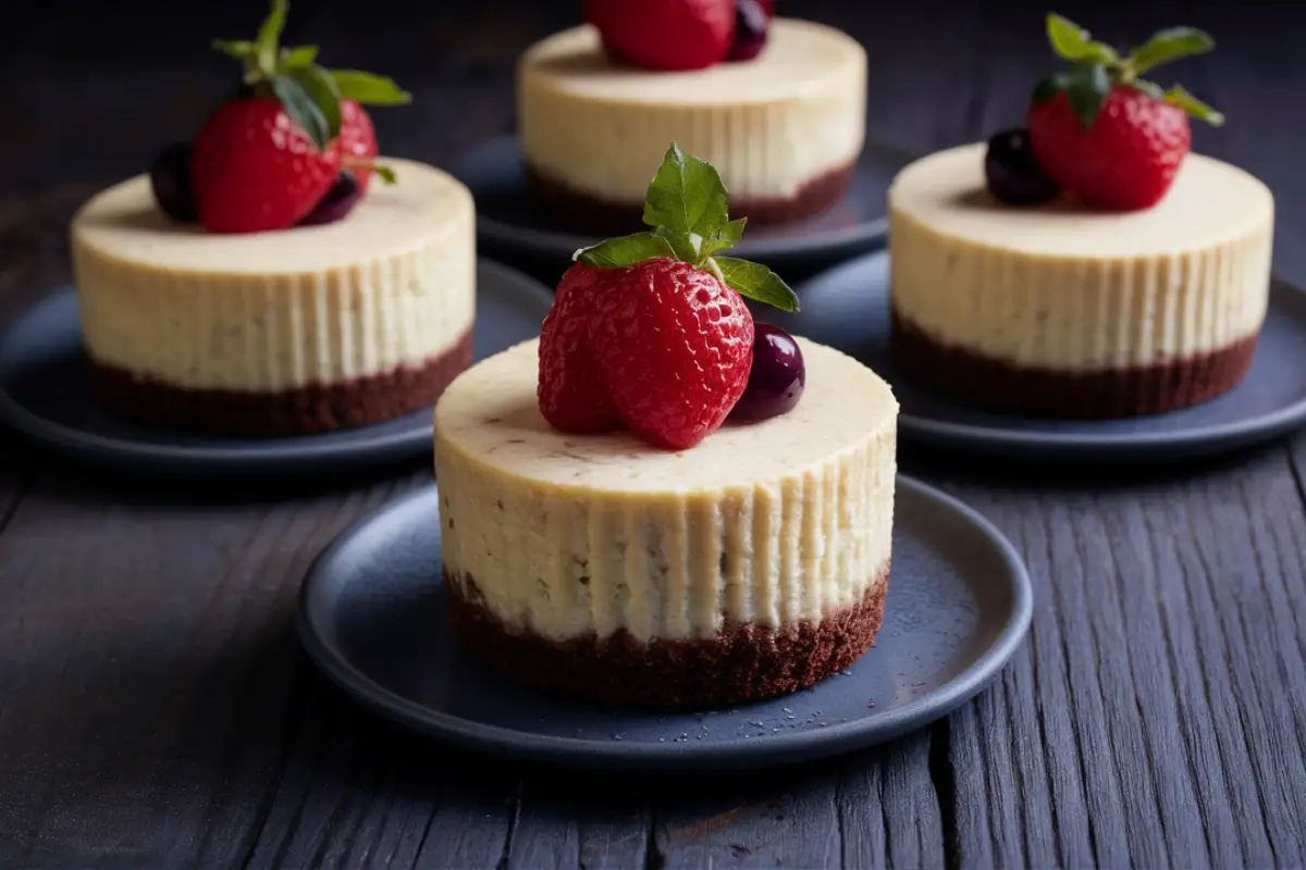 Mini No-Bake Cheesecakes