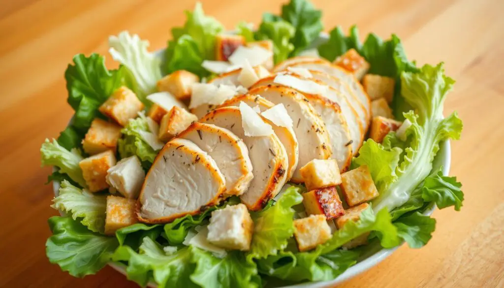 Is a chicken Caesar salad healthy?