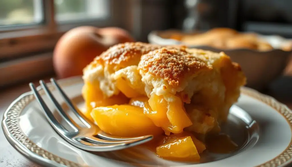 Peach Cobbler with Canned Peaches