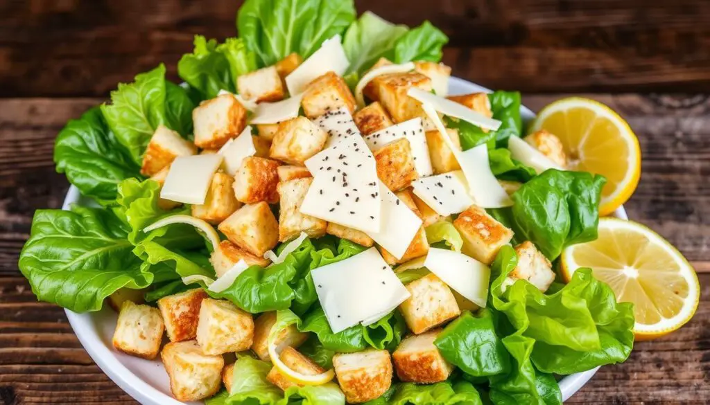 What does a real Caesar salad contain?