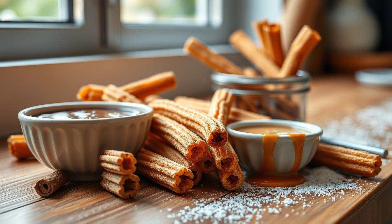 What is churro filling made of?