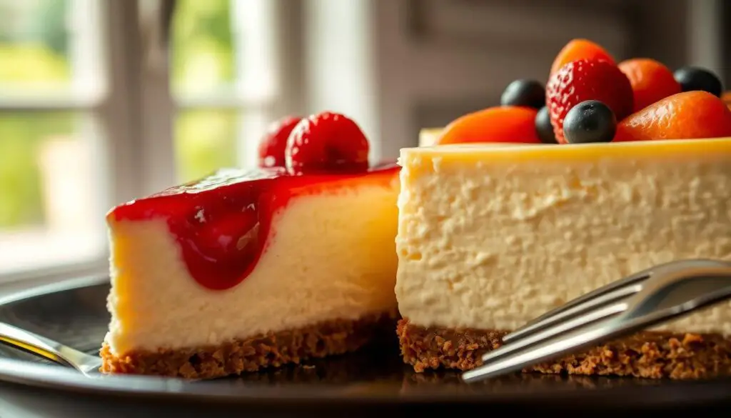 What is the difference between New York cheesecake and Philadelphia cheesecake?