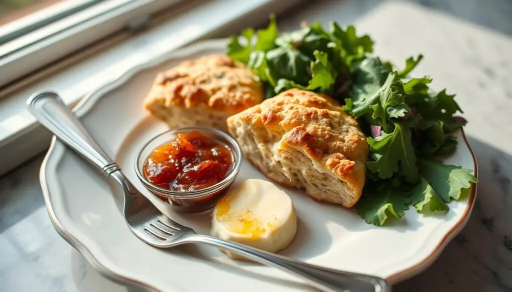 What to serve savory scones with?