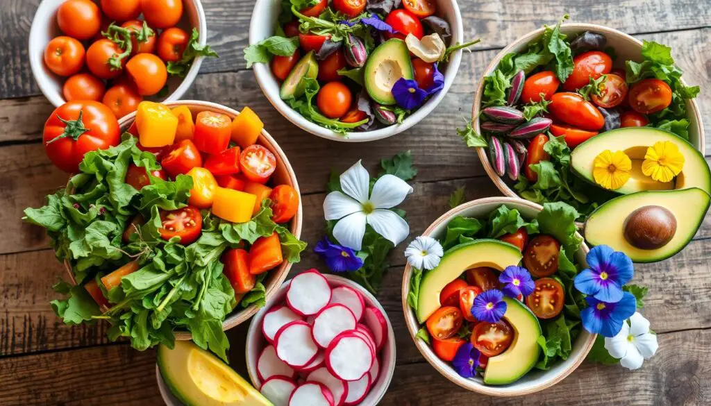 salad ingredients creative salad bowls