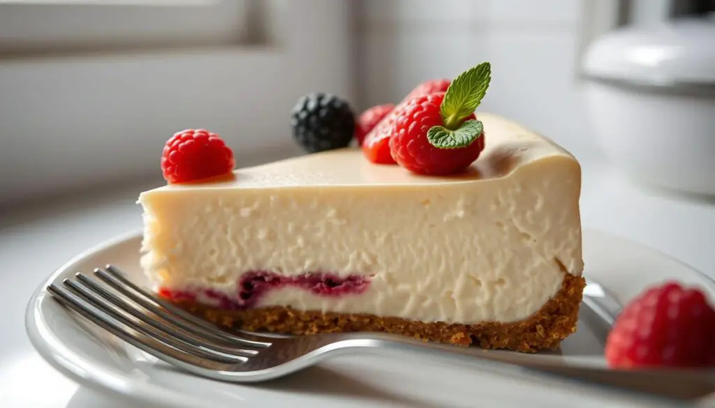 texture of Italian cheesecake