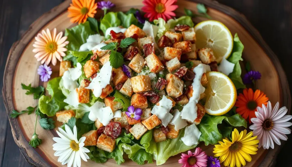 unique serving suggestions for Caesar salad