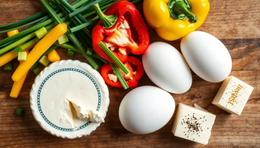 Boursin Omelet ingredients