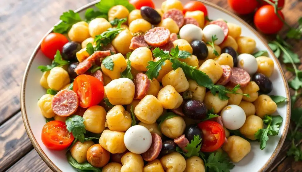 Flavor Balance in Gnocchi Antipasto Salad