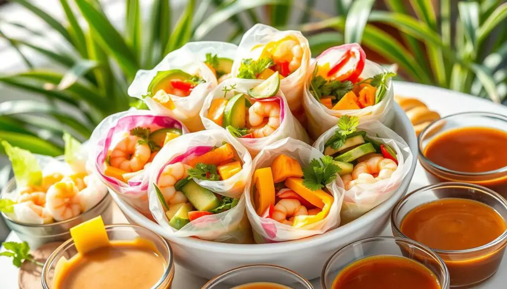 Summer roll variations with creative combinations