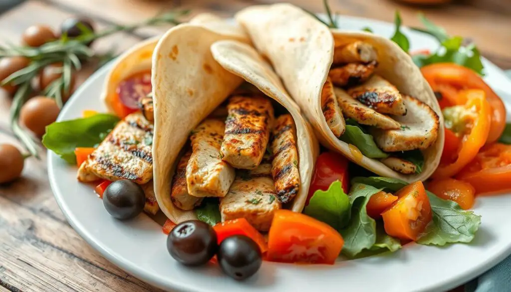 Tuscan Chicken Wraps