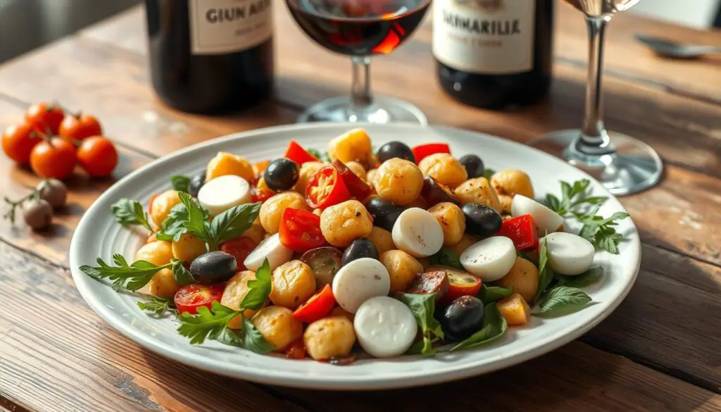 Wine Pairing with Gnocchi Antipasto Salad