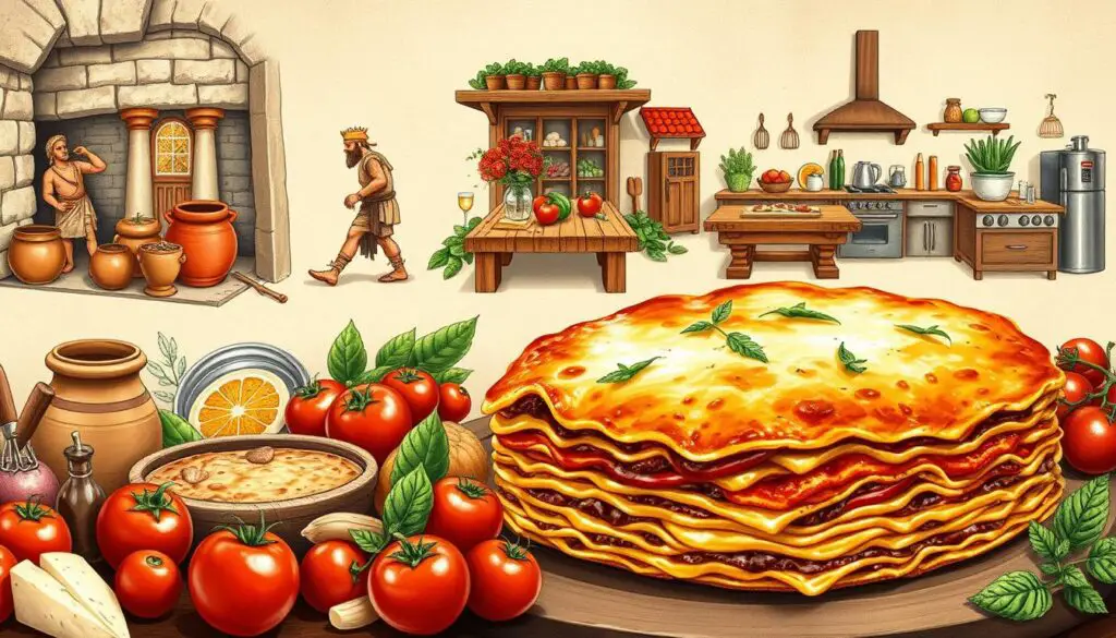 history of lasagne