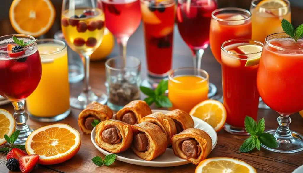 juice pairings for sausage rolled in french toast bites