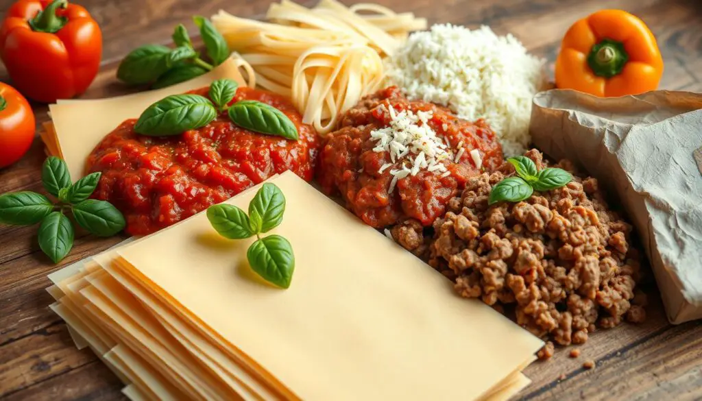 lasagne ingredients