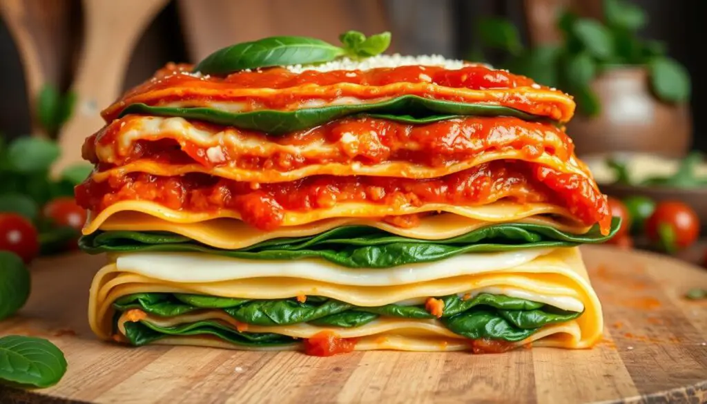 layering lasagne