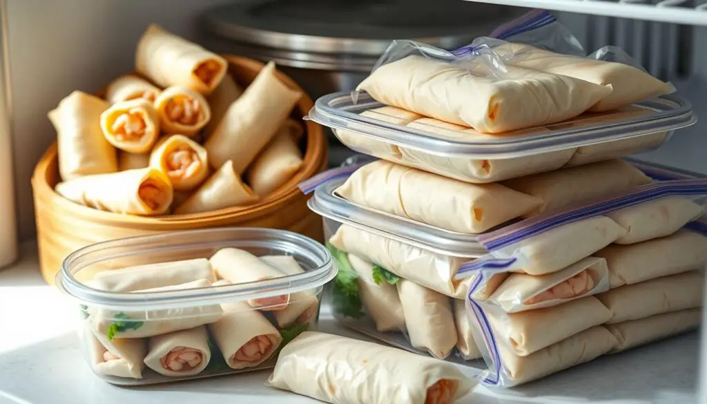 storing egg rolls