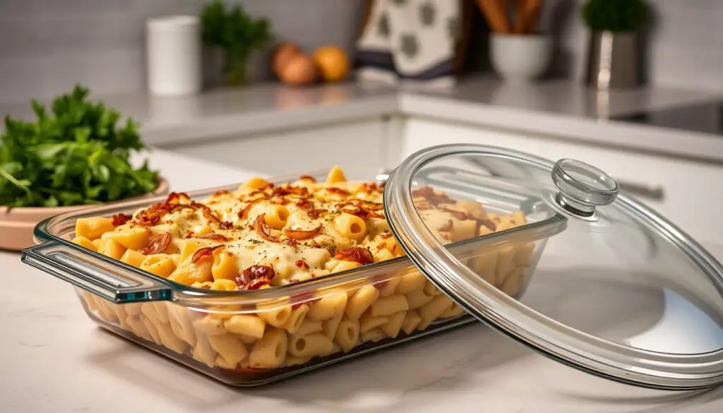 storing pasta bake