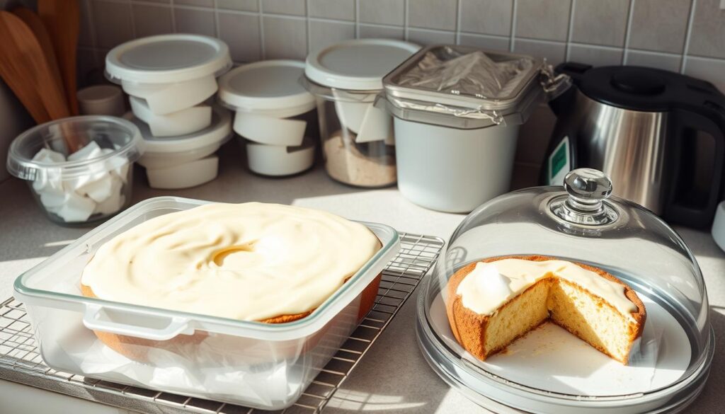 cake storage techniques for prolonging freshness